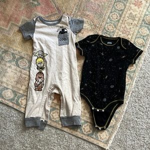 Star Wars | Bundle of 3 baby boy outfits 6-9m